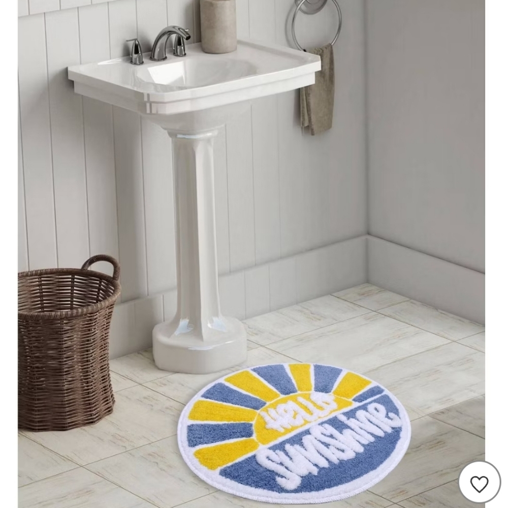 Round Hello Sunshine Rug